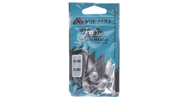 MIKADO - Jigové hlavičky Jaws Stinger Eye 20 g veľ. 12/0 BN 3 ks