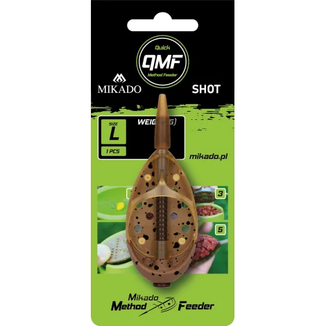 MIKADO - Kŕmidlo Method Feeder Shot QMF System veľ. L 20 g