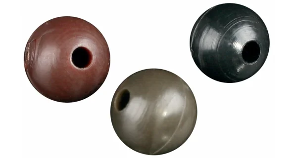 MIKADO - Mäkké silikónové korálky 6 mm 25 ks Čierne