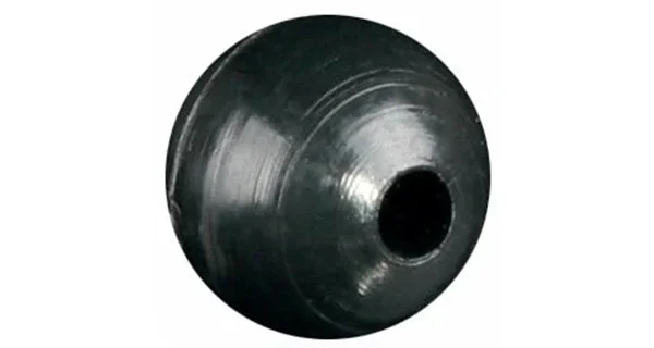 MIKADO - Mäkké silikónové korálky 6 mm 25 ks Čierne