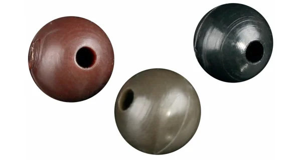 MIKADO - Mäkké silikónové korálky 6 mm 25 ks Tmavo hnedé