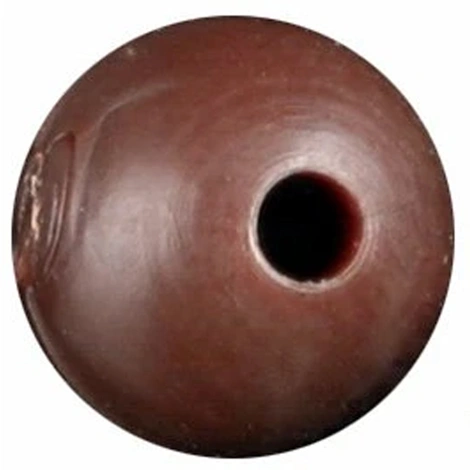 MIKADO - Mäkké silikónové korálky 6 mm 25 ks Tmavo hnedé