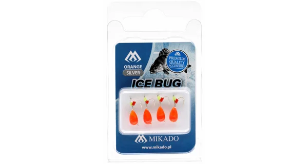 MIKADO - Marmyška Ice Bug 4 mm Oranžová/Zlatá 4 ks