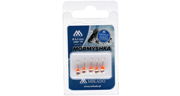 MIKADO - Marmyška Round Disco Mormyshka 0,3 g veľ. 20 Silver 5 ks