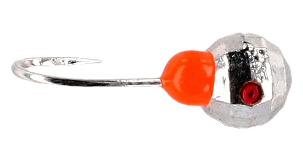 MIKADO - Marmyška Round Disco Mormyshka 0,8 g 17 mm Silver 5 ks