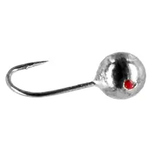 MIKADO - Marmyška Round Mormyshka 0,5 g 16 mm Silver 5 ks