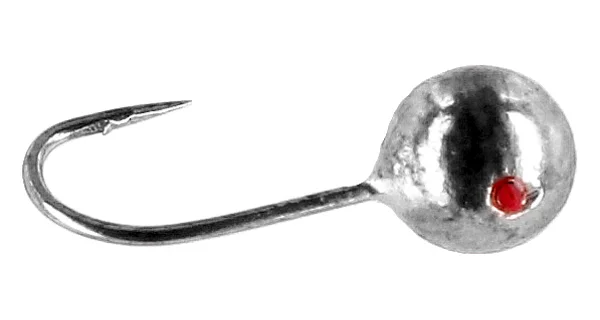 MIKADO - Marmyška Round Mormyshka 0,5 g 16 mm Silver 5 ks