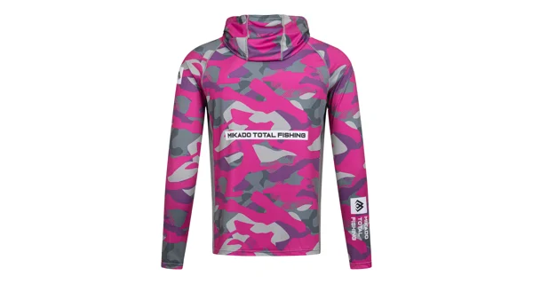 MIKADO - Mikina s kapucňou a nákrčníkom s UPF Filtrom Lady Camo veľ. XS