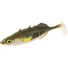 MIKADO - Nástraha Real Fish Stickleback 8 cm Green Pumpkin 5 ks