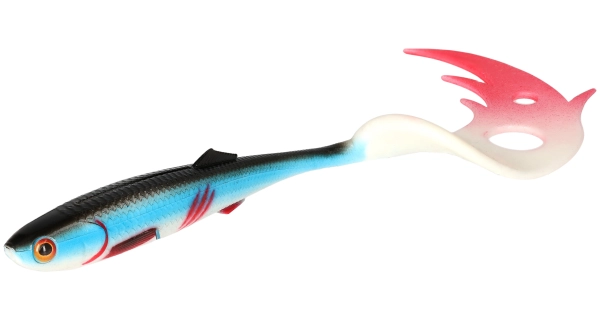 MIKADO - Nástraha Sicari Pike Tail 10,5 cm Bleeding Blue 4 ks