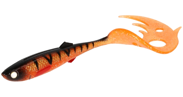 MIKADO - Nástraha Sicari Pike Tail 14 cm Orange Perch 2 ks