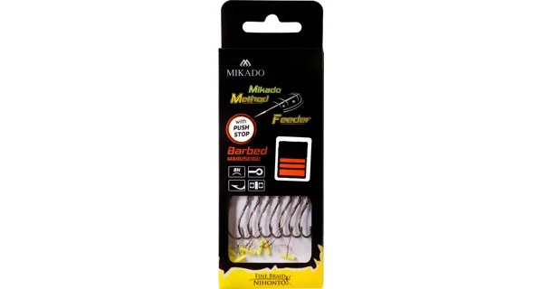 MIKADO - Náväzec Method Feeder RIG Push Stop 10 cm 0,16 mm veľ. 4 8 ks