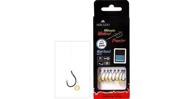 MIKADO - Náväzec Method Feeder s gumkou 0,28 mm 10 cm veľ. 6 8 ks