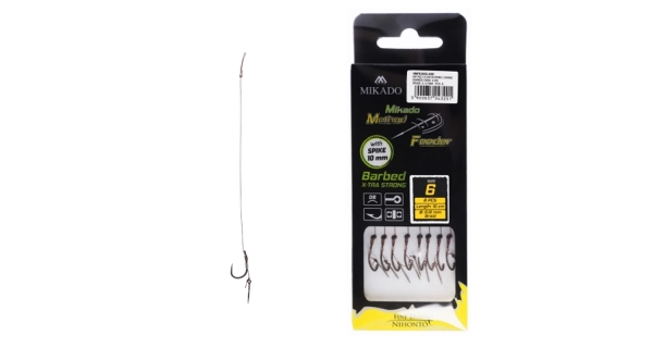 MIKADO - Náväzec MF s ihlou 0,12 mm 10 cm veľ. 10 DB 8 ks