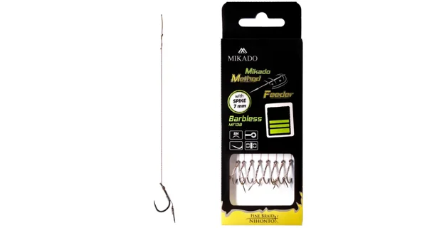 MIKADO - Náväzec MF s ihlou 0,12 mm 10 cm veľ. 12 DB 8 ks