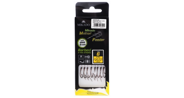 MIKADO - Náväzec MF s ihlou 0,12 mm 10 cm veľ. 6 DB 8 ks