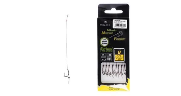 MIKADO - Náväzec MF s ihlou 0,12 mm 10 cm veľ. 8 DB 8 ks