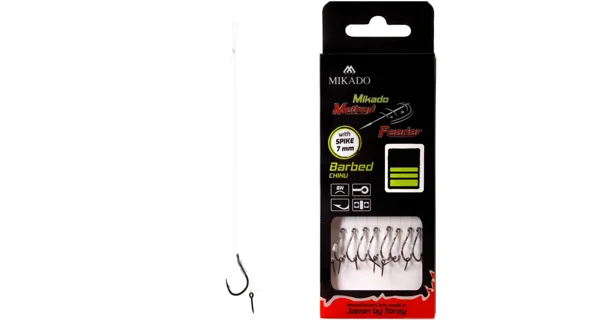 MIKADO - Náväzec MF s ihlou 0,28 mm 10 cm veľ. 6 8 ks