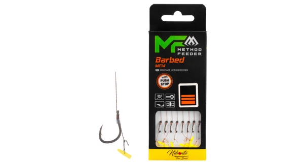 MIKADO - Náväzec MF14 s Push Stop 0,12 mm 10 cm veľ. 10 8 ks