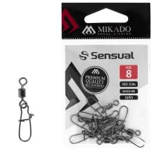 MIKADO - Obratlík Rolling s karabínou Fast Lock BN veľ. 8 10 ks