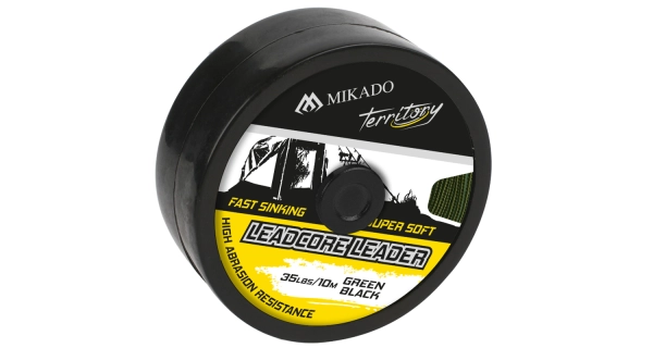 MIKADO - Olovnená šnúra Leader 45 lb 10 m Čierna zelená