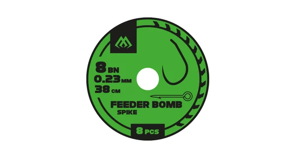 MIKADO - Pezon Hotový Nadväzec Feeder Bomb Rig S Vrutom Bez Protihrotu veľ. 10 0,20 mm/38 cm