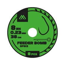 MIKADO - Pezon Hotový Nadväzec Feeder Bomb Rig S Vrutom Bez Protihrotu veľ. 12 0,18 mm/38 cm