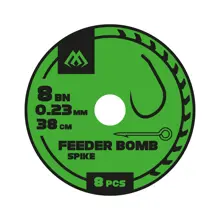 MIKADO - Pezon Hotový Nadväzec Feeder Bomb Rig S Vrutom Bez Protihrotu veľ. 6 0,25 mm/38 cm