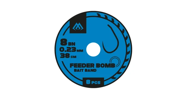 MIKADO - Pezon Hotový Nadväzec Feeder Bomb Rig With Bait Band 38 cm 0,18 mm veľ. 12