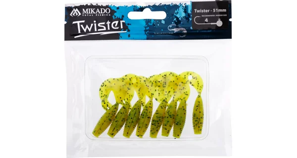 MIKADO - Pezon Twister 5,1 cm Chartreuse Pepper