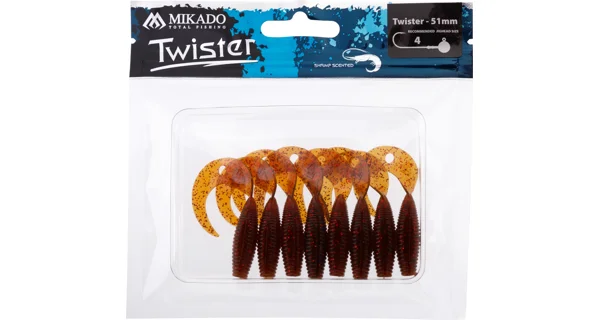MIKADO - Pezon Twister 5,1 cm Motoroil Red