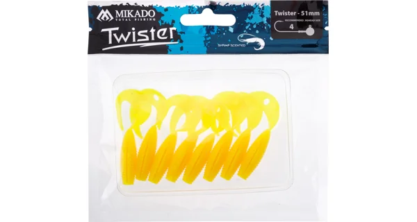 MIKADO - Pezon Twister 5,1 cm Yellow