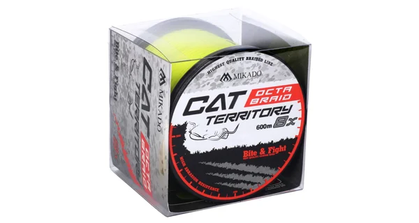 MIKADO - Pletená Šnúra Cat Territory Octa Braid Fluo 600 m 0,40 mm/39,80 kg