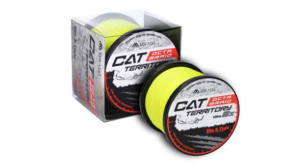 MIKADO - Pletená Šnúra Cat Territory Octa Braid Fluo 600 m 0,50 mm/53,30 kg