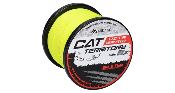 MIKADO - Pletená Šnúra Cat Territory Octa Braid Fluo 600 m 0,50 mm/53,30 kg