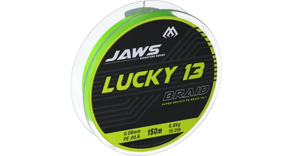 MIKADO - Pletená Šnúra Jaws Lucky 13 150 m 0,08 mm/6,8 kg