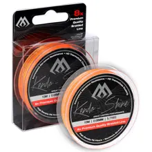 MIKADO - Pletená šnúra Kendo Shine 0,1 mm 8,23 kg 10 m Fluo oranžová