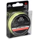MIKADO - Pletená Šnúra Kendo Shine Fluo Žltá 10 m 0,23 mm