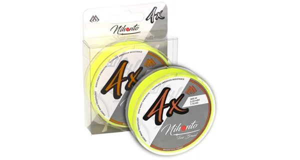 MIKADO - Pletená Šnúra - LINE NIHONTO FINE BRAID 016 FLUO 300 M Nosnosť : 12,50 kg