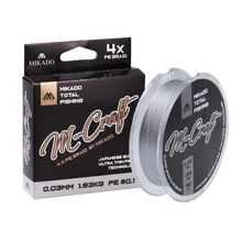 MIKADO - Pletená Šnúra M-Craft Braid 150 m 0,04 mm/2,43 kg Steel Gray