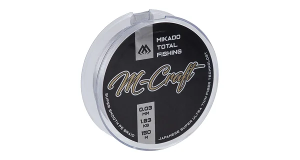 MIKADO - Pletená Šnúra M-Craft Braid 150 m 0,08 mm/4,51 kg Steel Gray