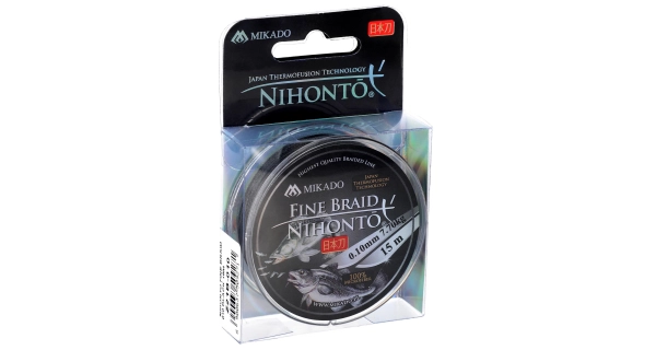 MIKADO - Pletená šnúra Nihonto Fine Braid 0,20 mm 16,6 kg 15 m Čierna