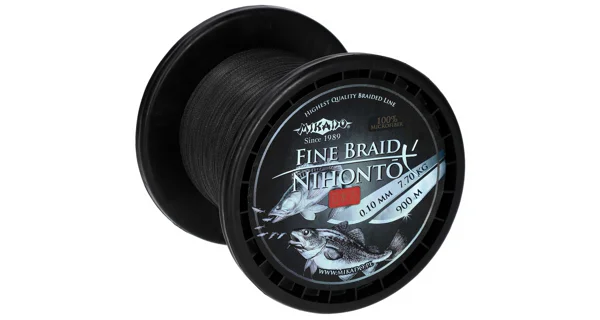 MIKADO - pletená šnúra - nihonto fine braid - 0.30mm/29.6kg/900m - čierna - 1 cievka