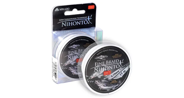 MIKADO - Pletená Šnúra Nihonto Fine Braid Biela 15 m 0,23 mm/20,2 kg