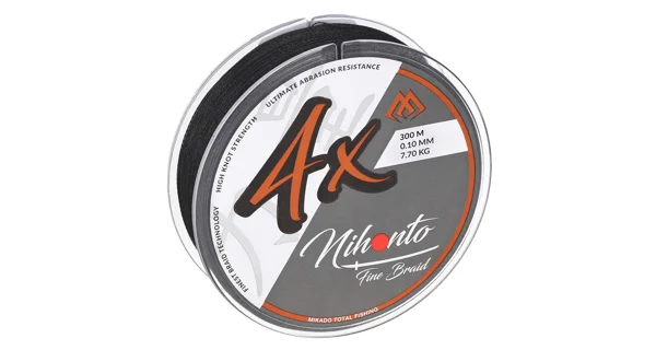 MIKADO - Pletená Šnúra Nihonto Fine Braid Black 300 m 0,10 mm/7,7 kg