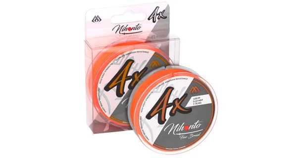 MIKADO - Pletená šnúra Nihonto Fine Braid Fluo Oranžová 0,18 mm 14,4 kg 15 m