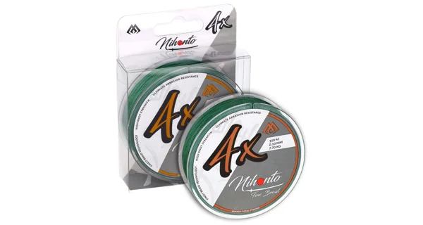 MIKADO - Pletená Šnúra Nihonto Fine Braid Zelená 15 m 0,30 mm/29,6 kg