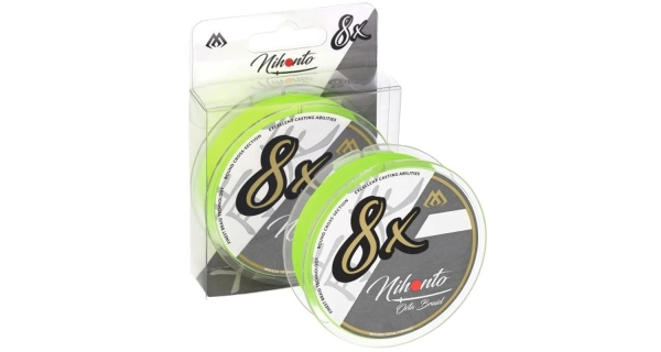 MIKADO - Pletená šnúra Nihonto Octa Braid 0,06 mm 4,15 kg 150 m Fluo Green