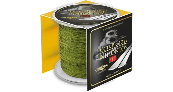 MIKADO - Pletená Šnúra - NIHONTO OCTA BRAID 008 300 M Zelená Nosnosť: 5,15 kg