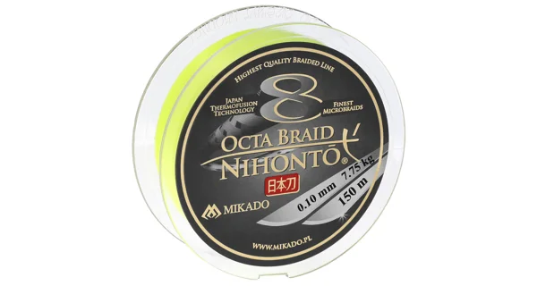 MIKADO - Pletená Šnúra Nihonto Octa Braid Fluo 150 m 0,26 mm/22,60 kg